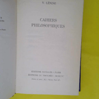 Cahiers philosophiques – Lénine