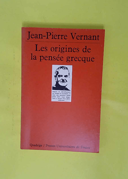 Les Origines de la pensée grecque – Je... Les Origines de la pensée grecque – Je...