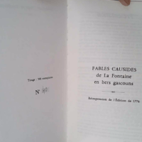 Fables causides de La Fontaine en bers gascou... Fables causides de La Fontaine en bers gascou...
