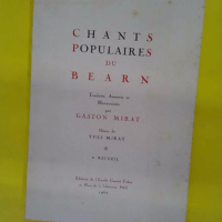 Chants populaires du Béarn - Gaston Mirat - Yves Mirat Dessins