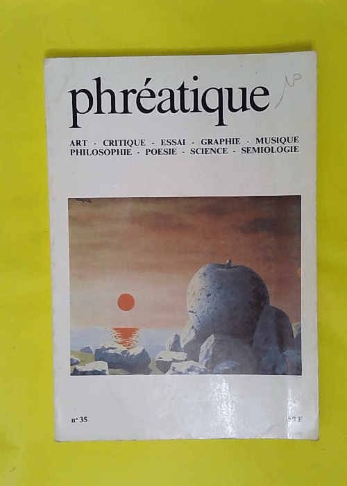 Phreatique Revue Du Groupe De Recherches Poly... Phreatique Revue Du Groupe De Recherches Poly...