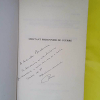 Militant et prisonnier de guerre – Envoi d auteur à marcelle bedoura &#821…