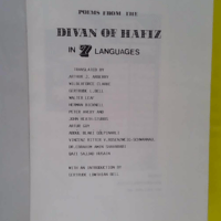 Poems from the Divan in 7 languages. – Hafiz. Poems from the Divan in 7 languages. – Hafiz.