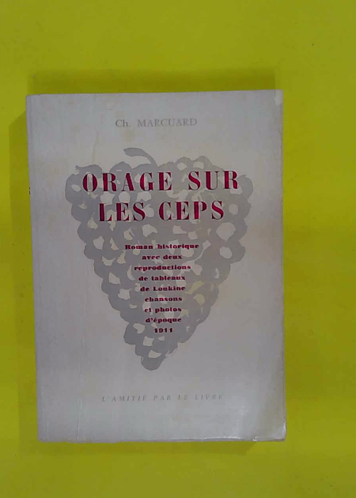 Orage Sur Les Ceps. – Marcuard Ch. Orage Sur Les Ceps. – Marcuard Ch.