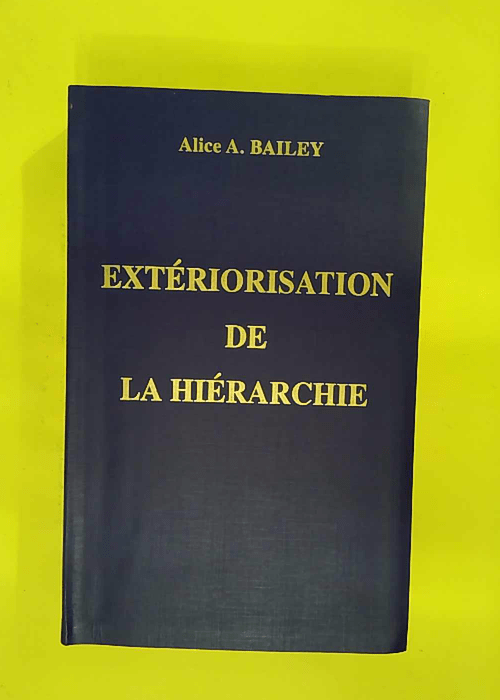 Extériorisation de la hiérarchie – Alice... Extériorisation de la hiérarchie – Alice...