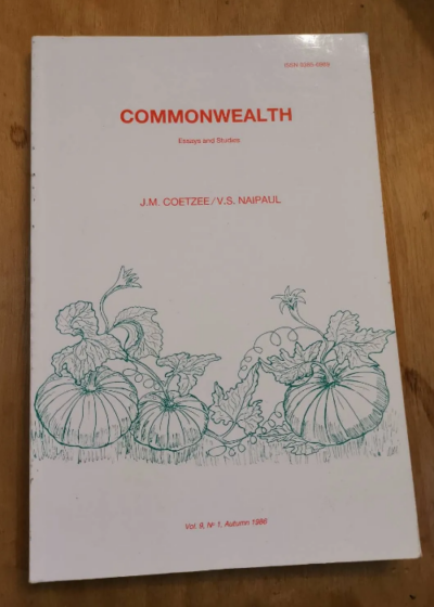 Commonwealth Essays And Studies Vol 9 - N°1 - Commonwealth Essays And Studies Vol 9 - N°1