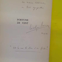 FORTUNE de VENT – envoi d auteur à Michele Palisses – Louis GUILLAUM… FORTUNE de VENT – envoi d auteur à Michele Palisses – Louis GUILLAUM…