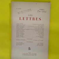 LES LETTRES – 2° ANNEE – N°7 – LES LETTRES - 2° ANNEE - N°7 -