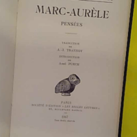 Pensées MARC-AURELE – traduction de A.I....