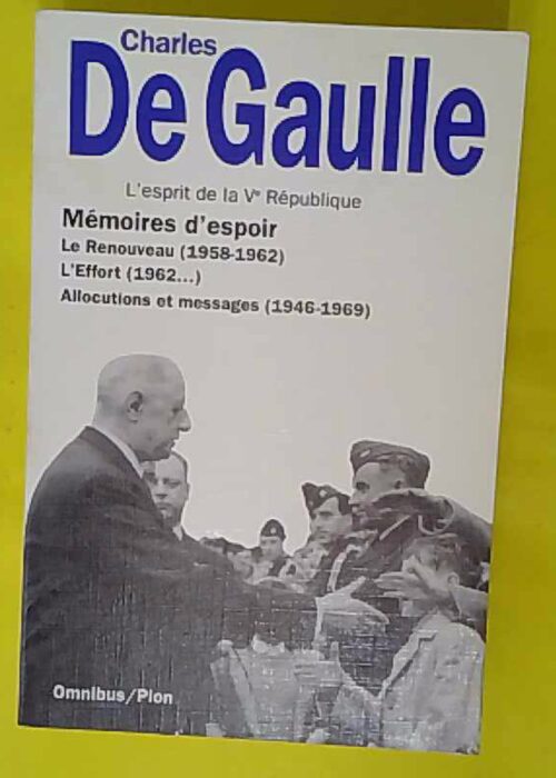 émoires d espoir. suivi d un choix d Allocutions et messages... émoires d espoir. suivi d un choix d Allocutions et messages...