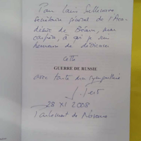 Guerre de Russie – 1812 – Envoi d auteur à...