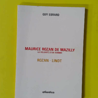 Maurice Rozan de Mazilly - Guy Ebrard