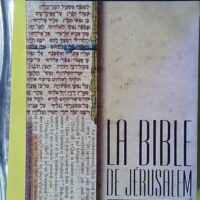La Bible de Jérusalem - Ecole biblique de Jérusalem