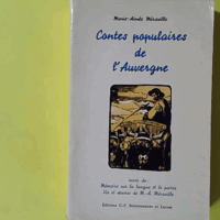 Contes populaires de l'auvergne (suivi d'un) mémoire sur la langue et le patois - Marie-Aimée Méraville (éditions G.-P Maisonneuve et Larose) - photo de l'exemplaire d'occasion