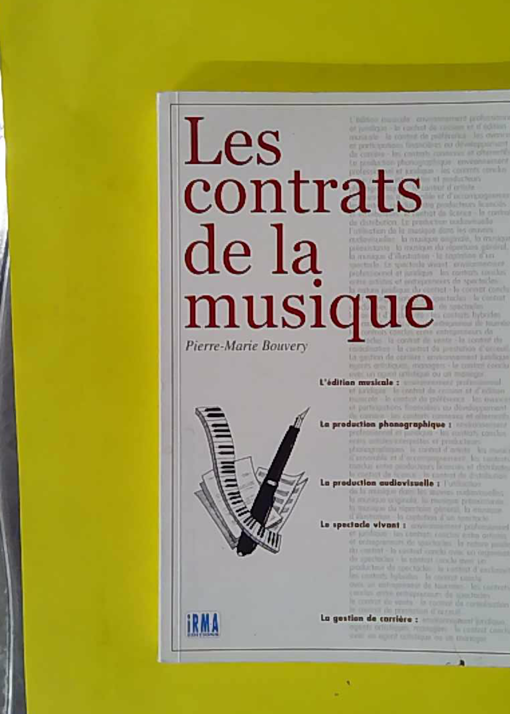 Les Contrats De La Musique - Pierre-Marie Bouvery