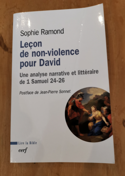 Leçon de non-violence pour David - Sophie Ramond