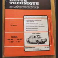 Revue technique automobile – N°329 : Skoda 1000 Mb – 1100 Mb – S 100 – S 110 – Cromback Michel