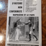 Revue d’histoire non conformiste n°3. napoleon et le pape – Collectif