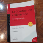 La Constitution commentée 2019 – Simon-Louis Formery