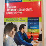 Concours Attaché territorial Interne et 3e voie- Tout-en-un – 2020 – Francis Pian