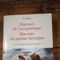 Discours de l’art poétique et du poèm...