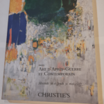 CHRISTIE’S ART D’APRES GUERRE ET CONTEMPORAIN PARIS MAI 2007 – CHRISTIE’S