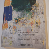 CHRISTIE’S ART D’APRES GUERRE ET ...