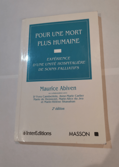 Pour une mort plus humaine - Abiven