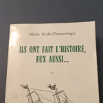 Ils ont fait l’histoire eux aussi tome 2 – Marie Krebs-Chamming’s