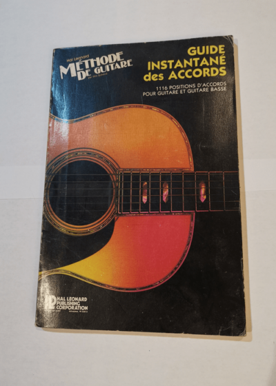 Guide Instantane Des Accords (French) Hal Leonard Incredible Chord Finder -