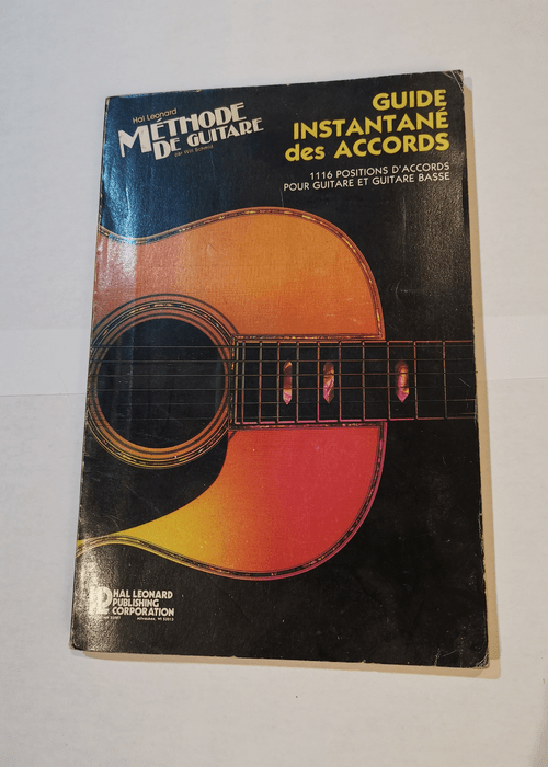 Guide Instantane Des Accords (French) Hal Leonard Incredible Chord Finder –
