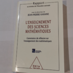 L’Enseignement des sciences mathématiques – Jean-Pierre Kahane