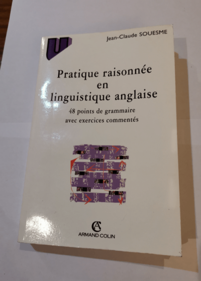 Pratique raisonnée en linguistique anglaise: 48 points de grammaire avec exercices commentés - Jean-Claude Souesme