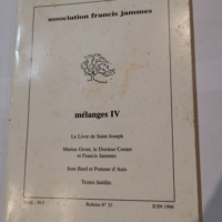 MELANGES IV : LE LIVRE DE ST JOSEPH – M...