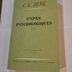 Types psychologiques – C. G. Jung