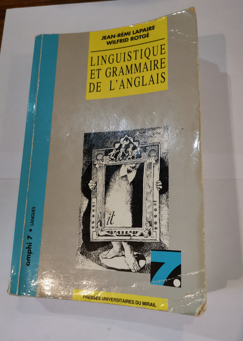 Linguistique et grammaire de l’anglais – Jean-Rémi Lapaire