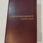 Modern Colloquialisms – Japanese English – Leather cover –