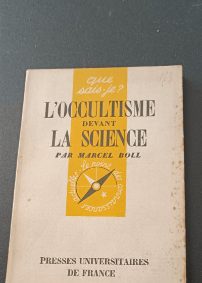 L'occultisme Devant La Science - Boll - Marcel Boll