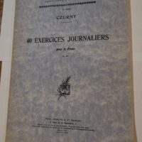 40 exercices journaliers pour le piano Op.337 – Czerny – Czerny