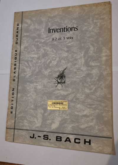 Inventions a 2 et 3 voix - BACH J.-S.