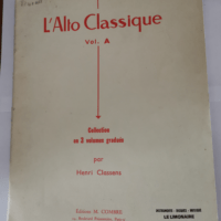 L’Alto classique vol.A – Classens Henri