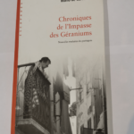 Chroniques de l’impasse des géraniums – Mario de Carvalho