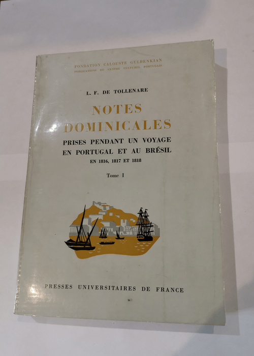 Notes Dominicales prises pendant un voyage en...