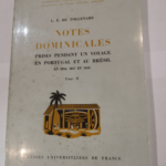 Notes Dominicales prises pendant un voyage en portugal et au brésil en 1816 1817 et 1818 – Tome 2 – L. F. de Tollenare