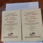 D. João de Castro – 2 volumes – Gouverneur et vice-roi des Indes orientales 1500-1548 contribution à l’histoire de la domination portugaise en Asie et à l’étude de l’...