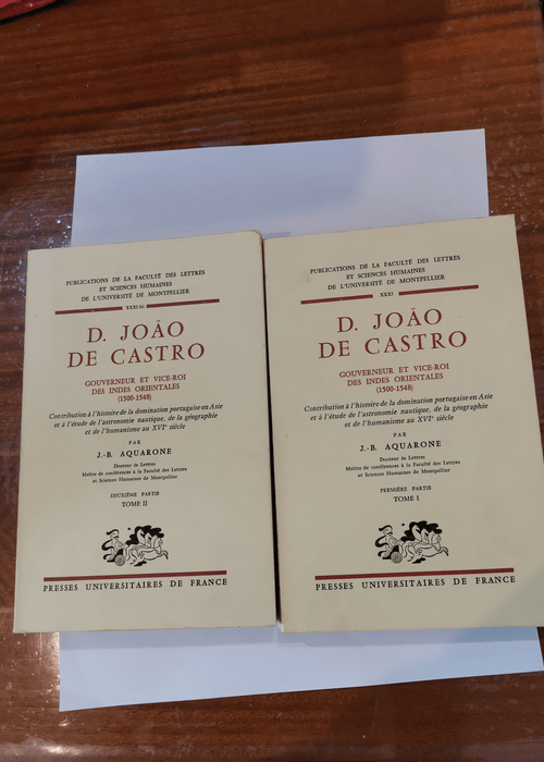 D. João de Castro – 2 volumes – ...