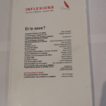 Inflexions N°38 Et le sexe ? – mai 2018 – Collectif