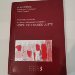 Anorexie boulimie et compulsions alimentaires : Vers une pensée juste – Alain Fonte Daniel Rigaud