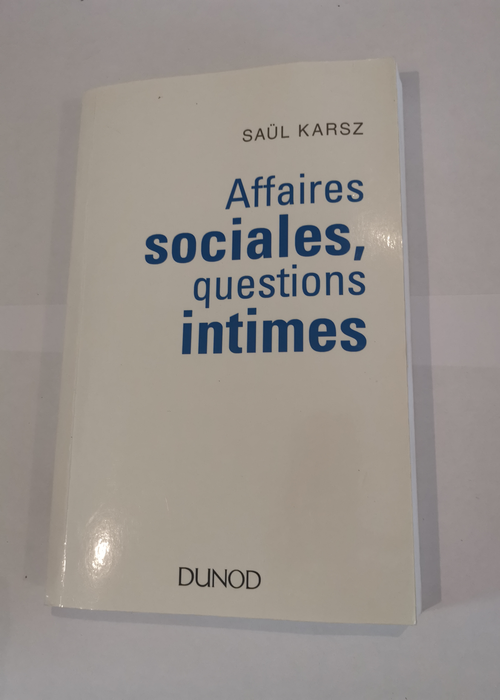 Affaires sociales questions intimes – S...