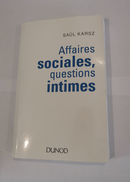 Affaires sociales questions intimes – S...